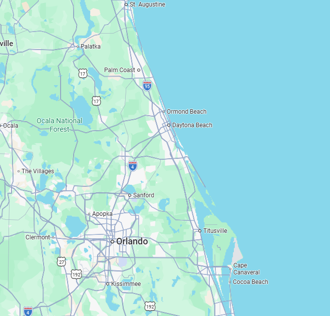 AllTech Screening service area — within about 75 miles of Ormond Beach, FL (32174)